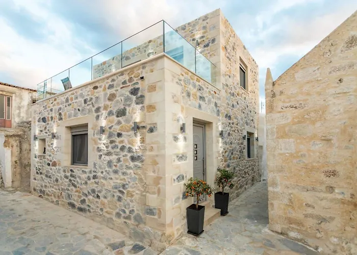 Nyaraló Marilena Natural Stone House, By Hellocrete Réthimno